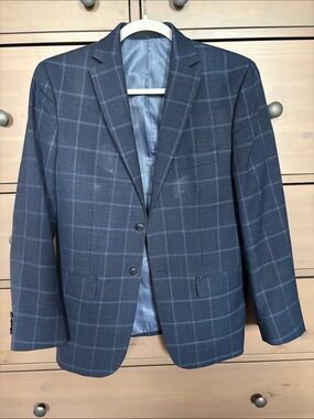 Youth Men's Navy Tallia Blazer - Unbranded - Size 16R